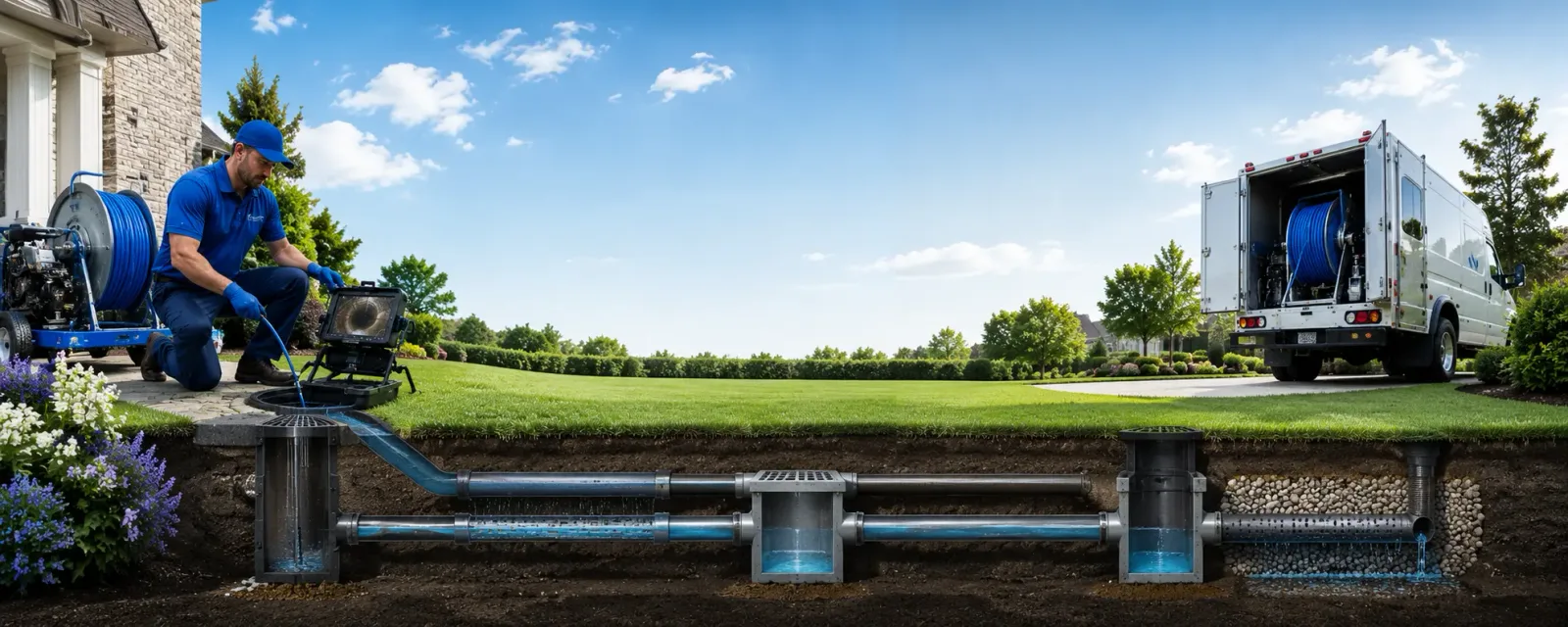 Outdoor drain cleaning information for Bath, IN